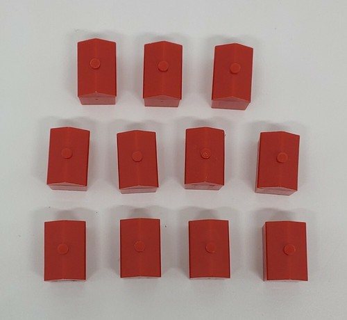 Vintage 1961 Monopoly Houses, Hotels 11 Red, 25 Green House Replacements - Picture 8 of 8