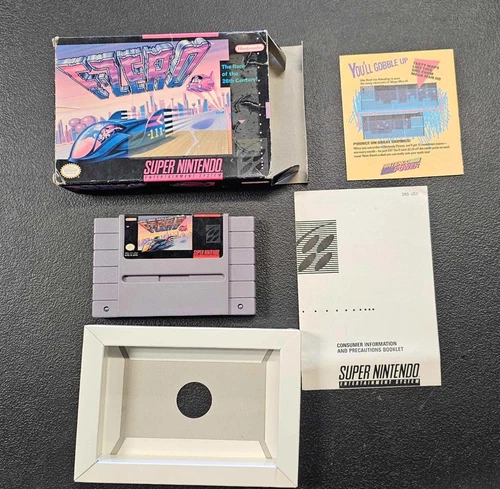 F-Zero Super Nintendo SNES Cartridge - Tray - Box - No Manual *Faded Box* Tested
