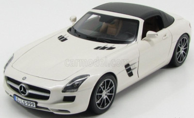 NOREV 2011 MERCEDES BENZ SLS 6.3 ROADSTER (C197) White Metallic 1:18 New* RARE!