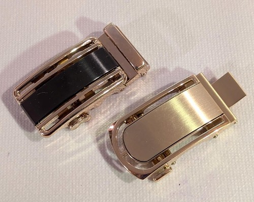 2 Ratsche Stil Herren Gürtelschnallen Messing Ton & Metall passt 1-1/4" Gürtel elegant