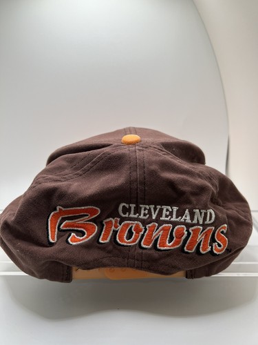 Vintage 90s Official NFL Cleveland Browns Apex One Back Script Snapback Hat - Picture 2 of 7