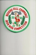 2002 Neosho Fall Camporee Iron Man Competition patch