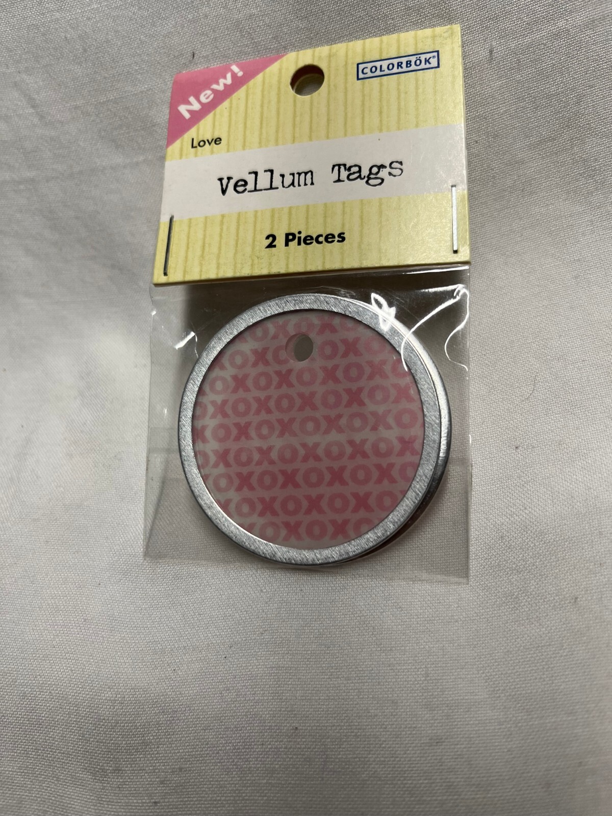 Colorbok Vellum Tags 2pk Love eBay