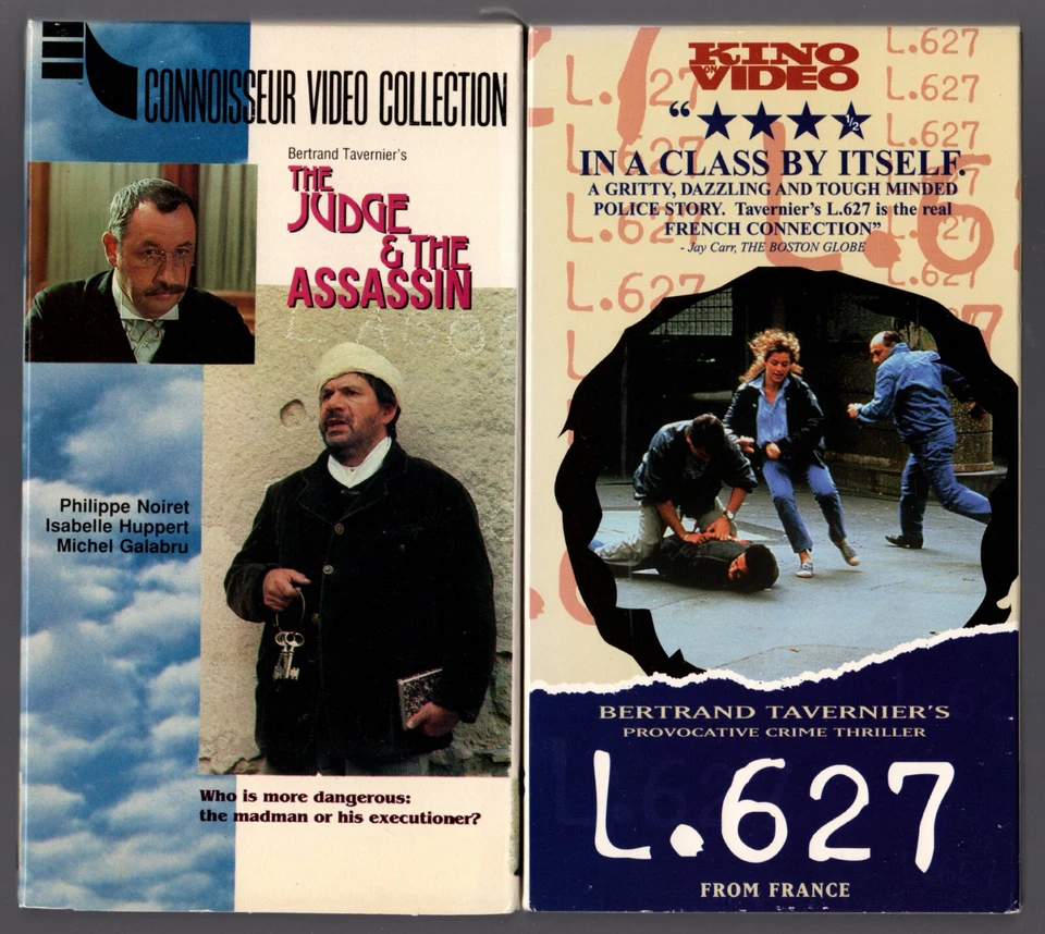Bertrand Tavernier AUTOGRAPHED The JUDGE and the ASSASSIN,  L.627, L'APPAT 4 VHS - Image 4 of 4