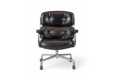 Eames Herman Miller Time Life Black Leather Office Chair 1981, 9x Avail