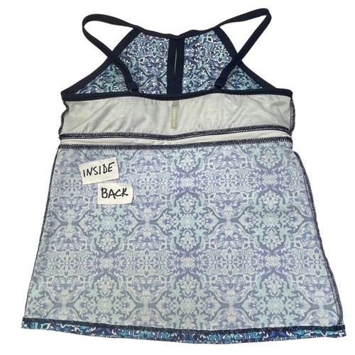 Lands’ End Tankini Schwimmoberteil Damen 8 bescheiden Schlüsselloch hoher Ausschnitt verstellbare Träger - Bild 7 von 8