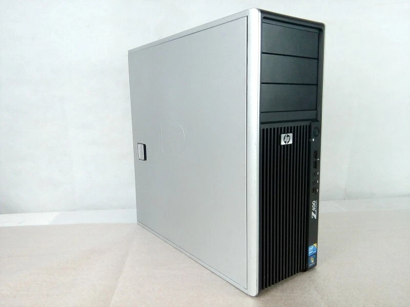 HP 468619-002 Z400 Workstation Case PC Gehäuse Schwarz-Silber 3x 5.25-Zoll