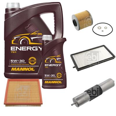 FEBI BILSTEIN Inspektionspaket 6L MANNOL Energy 5W-30 für BMW 3er Touring E36