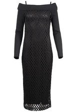 DOLCE & GABBANA COTTON BLEND MIDI DRESS IT 46 UK 14