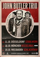 John Butler Trio - Upspring In Fall, Tour 2010 | Konzertplakat | Poster