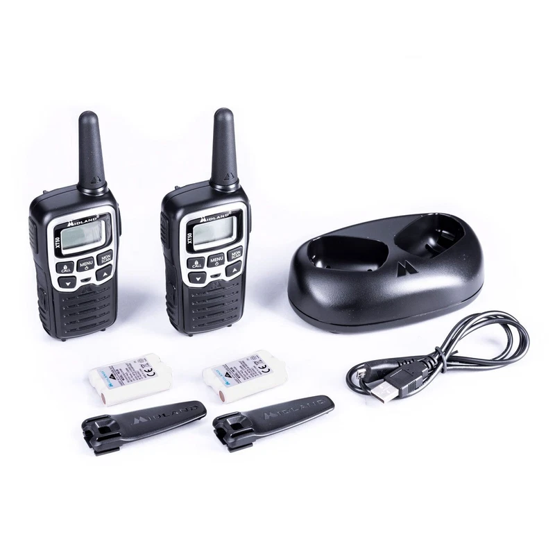 2 Radio Walkie Talkie Ricetrasmittente Doppio Midland XT50 8 km 24 Canali, fotografia 3 di 7