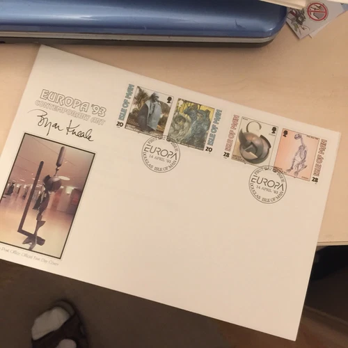 ISLE OF MAN FDC First Day Cover Europa ‘93 Art 1993 Bryan Kneale Unaddressed