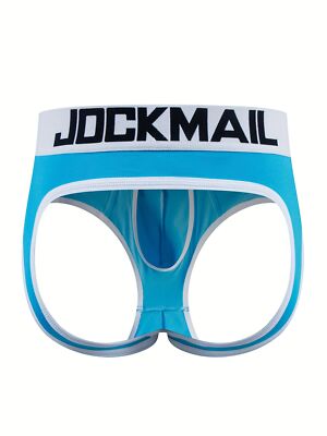 Men's Jockstrap Low Waist Briefs with Open Back Modal Sexy Underwear