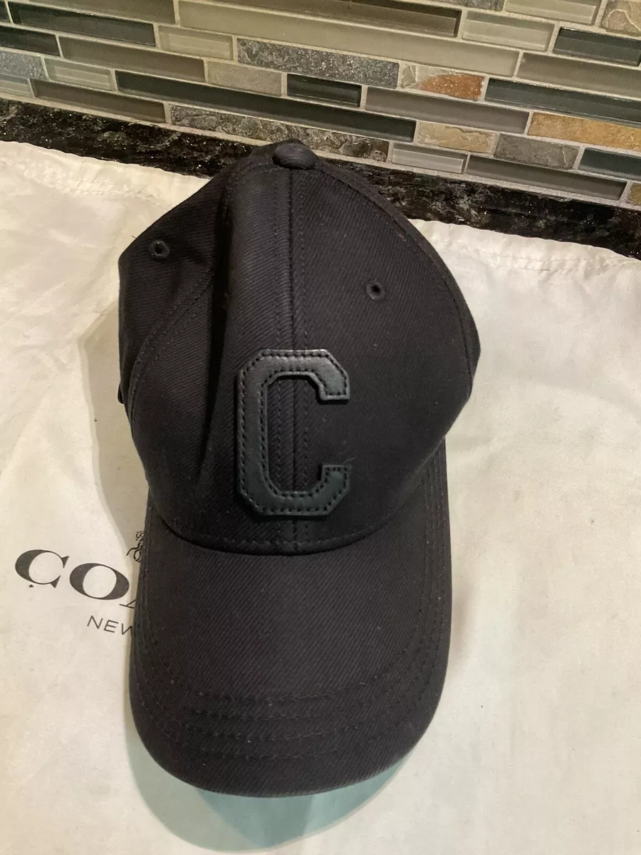 COACH Black Varsity Baseball Hat Cap CB698