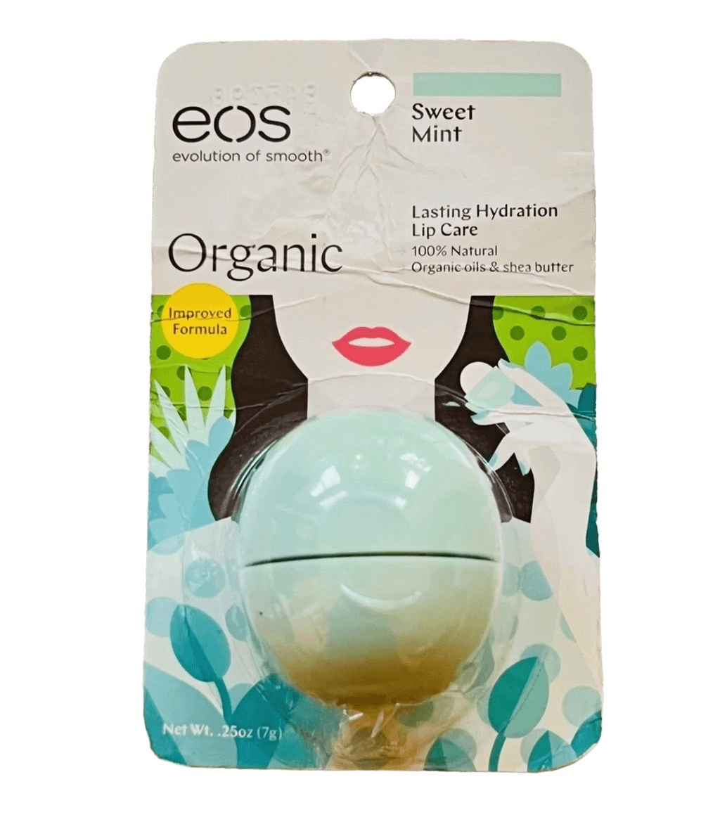 EOS Organic Sweet Mint Lip Balm with Shea Butter & Coconut Oil  