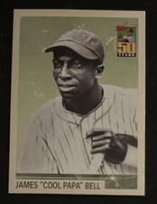 2001 Topps 50 Years Chrome James “Cool” Papa Bell #WCB4 Chicago American Giants