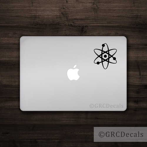 Atom - Vinyl Decal Car Truck Mac Sticker Macbook Decal Science Atheist ...