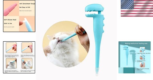 Portable Pill Dispenser for Cats & Small Animals - Unique Dinosaur Design - Picture 2 of 10