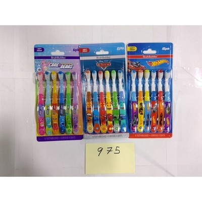 Brush Buddies Toothbrush 18ct Kids Multicolor NEW Care Bears Cars Hot Wheels