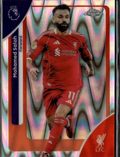 2025-26 Topps Chrome Premier League RayWave Mohamed Salah #118 | Liverpool