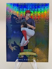 2024 Panini Crusade Baseball Mick Abel insert card Blue Mojo Prizm #57 Phillies