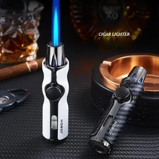 JOBON Strong JET Flame Cigar Lighter Windproof Blue Flame Inflatable Safey Lock
