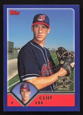 2003 Topps #304 Cliff Lee RC Rookie Card Cleveland Indians. rookie card picture
