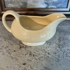 Vintage Fiestaware Yellow 1930’s Gravy Boat HLC Homer Laughlin WV USA Chips FS