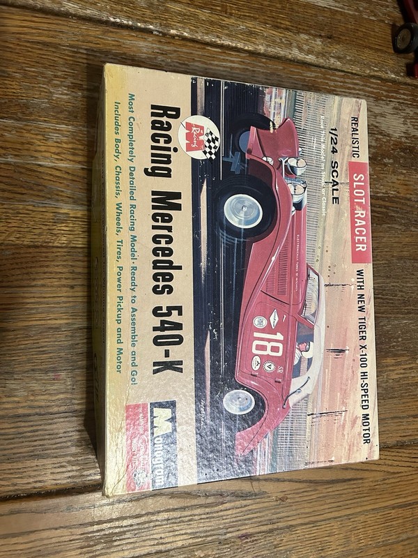 Monogram Mercedes 540-K Slot Car 1/24 Scale Vintage 1967 Age 8-11 Years