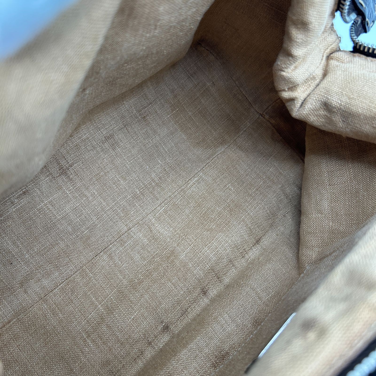 FENDI Shoulder Bag Brown Mamma Roman Leather Zucca Pattern Women From Japan thumbnail 13