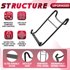 Upgraded 2-Pack Mad Spotter Pro 2.0 Dumbbell Hooks Dumbbell Spotter Hooks 250