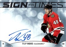 2023-24 SP Authentic Sign of the Times Autograph Filip Roos Auto Chicago