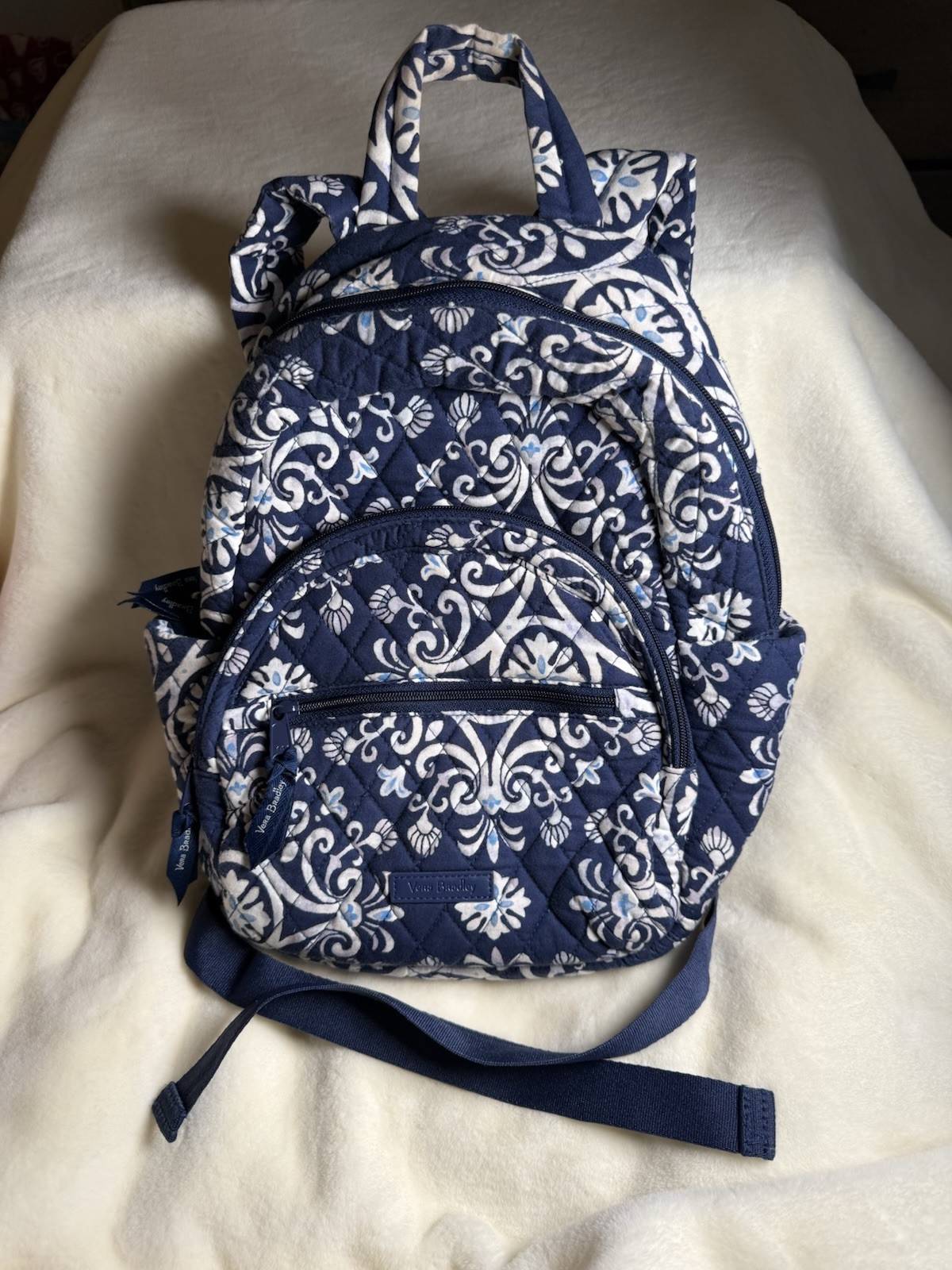Vera Bradley Quilted Essential Compact Backpack Purse Bag St
