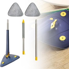 360° Rotatable Cleaning Triangle Mop Water Squeezing Mop for Floor Ceiling Wall
