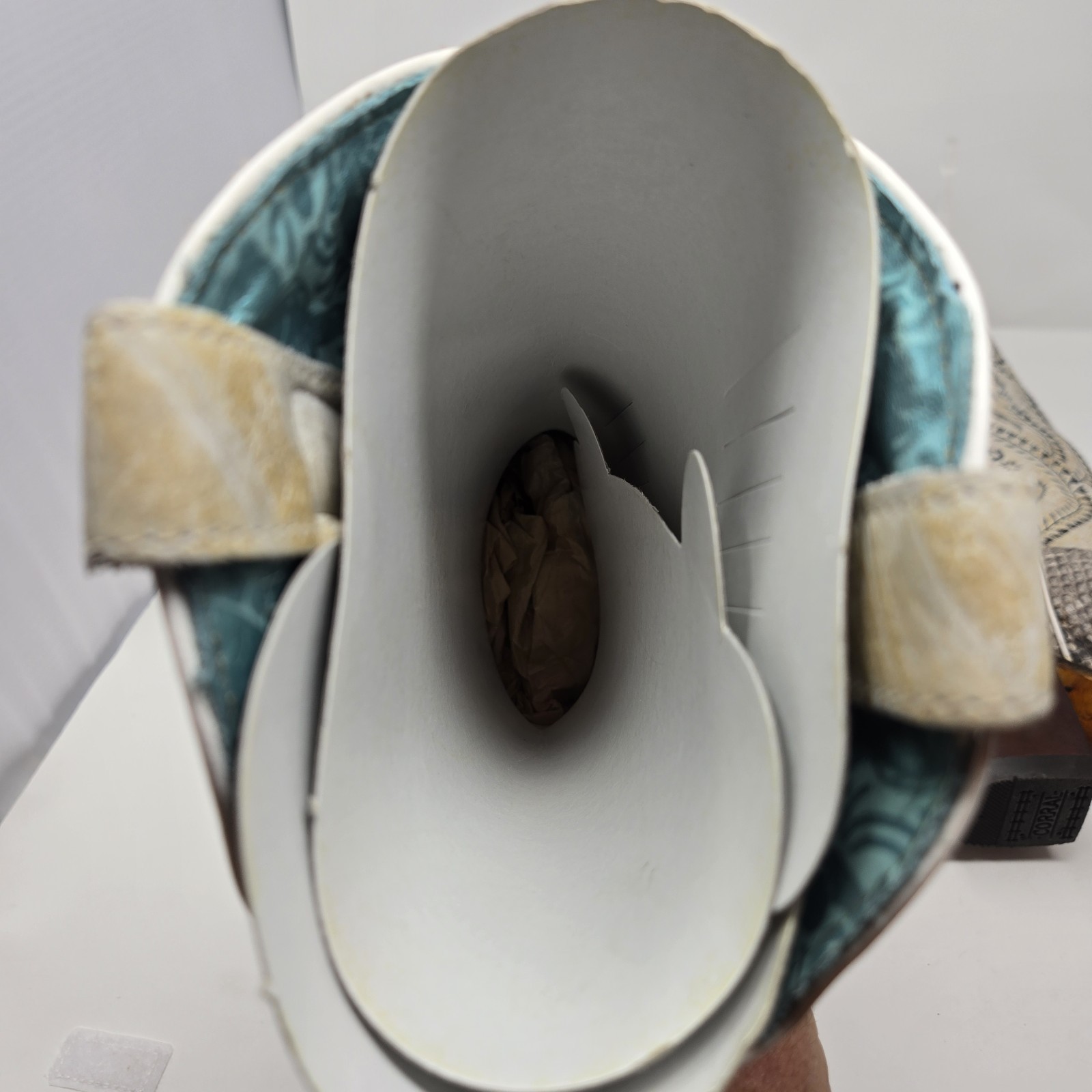 Corral Boots A4135 LD Natural Python Embroidery 1… - image 7