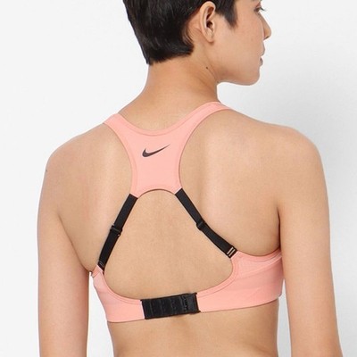 Nike Alpha High-Support Sports Bra Size Medium Black & Peach color Adjustable