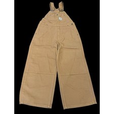 Carhartt Kids Overall/OX8603-B-Sz 8-Brown Duck Canvas-Double Knee-Adj Strap-1099