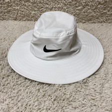 Nike Bucket Boonie Hat Large Extra Large White Explorer Swoosh Safari Cap Mens
