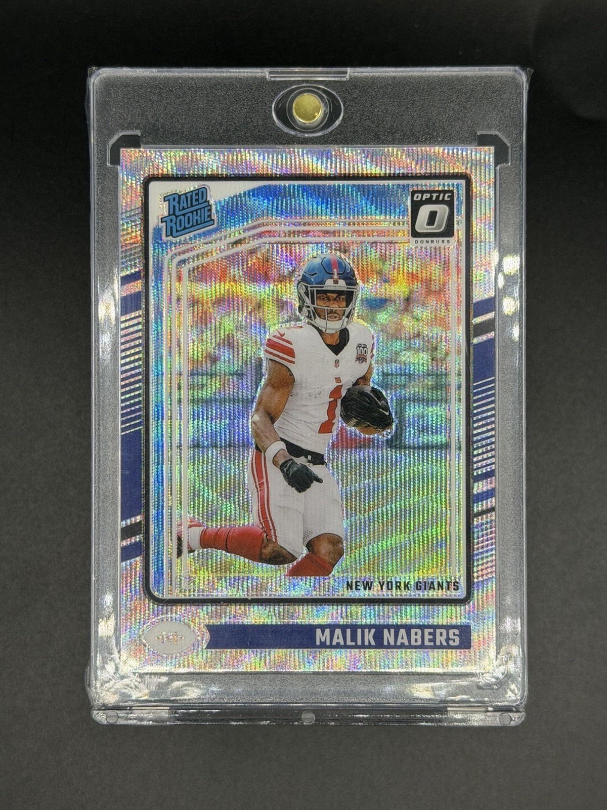 Malik Nabers 2024 Panini Donruss Optic - Rated Rookie #271 Wave Prizm /300 (RC)