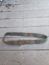 Military Tactical Belt KhakiGreen Nylon HookLoop USA Made Adjustable