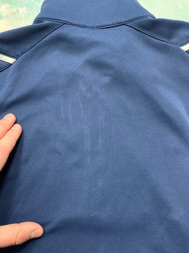 Vintage Nike Team Zip Track Jacket Logo Drill 1990s Hombres Talla M Azul - Imagen 24 de 24