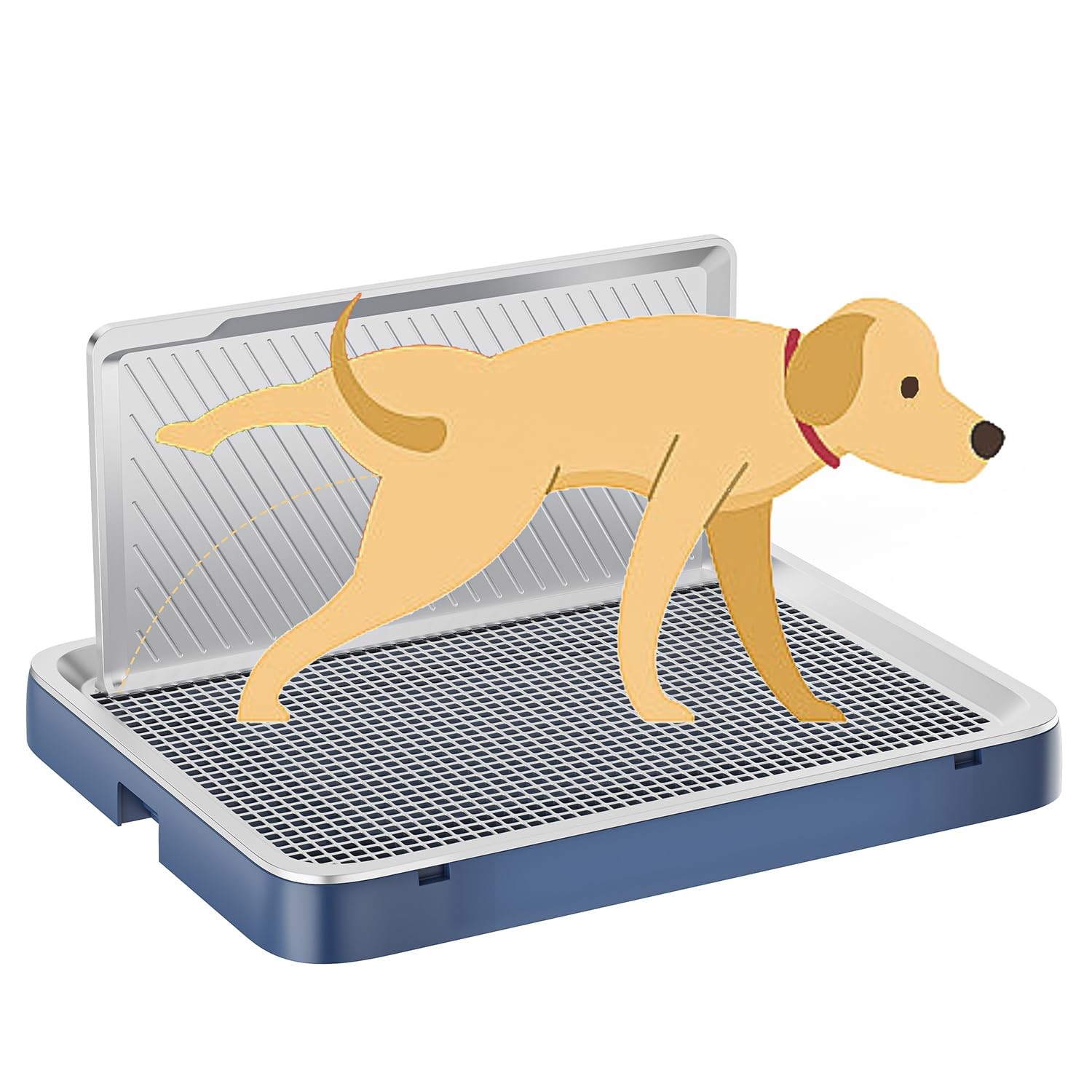 Indoor Dog Potty Tray with High Wall,25.59