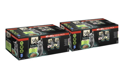 80x85g Sheba Katzenfutter Nassfutter Kitten Feine Vielfalt in Sauce