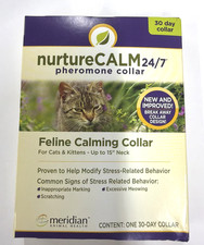 NurtureCALM 24/7 Feline Calming Pheromone Collars For Cats Up to 15" Neck
