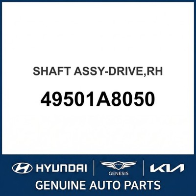 2016-2020 Kia Optima Hybrid Wellenbaugruppe-Antrieb OEM Neu 49501A8050