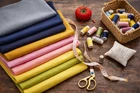 Plain cotton blend Polycotton Fabric craft cloth poly material MA820