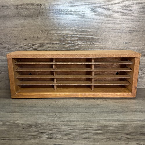 Napa Valley Box Co 15 Cassette Tape Tapes Storage Holder Rack Shelf Caddy VTG