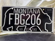 LAST BEST PLACE  LAST BEST PLACE CHARITIES  MONTANA LICENSE PLATE