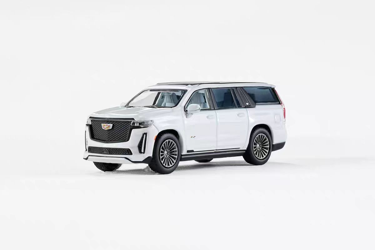 1:64 Cadillac Escalade White Diecast Model - Alloy SUV Car Replica Collectible
