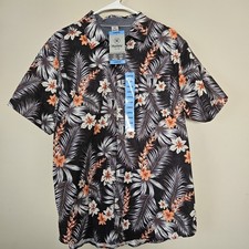 Hurley Men's Short Sleeve Button Down Woven Patio Shirt Size L NWT